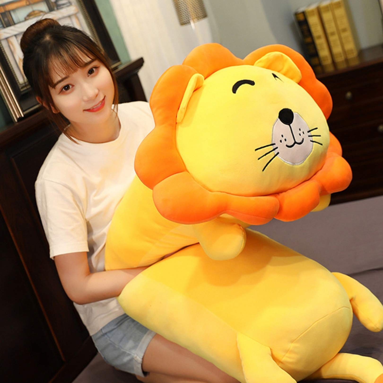 Amazon｜ライオン抱き枕 柔らかく 添い寝枕 ライオンぬいぐるみ 動物